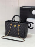 Elegant Quilted Chain Tote Bag