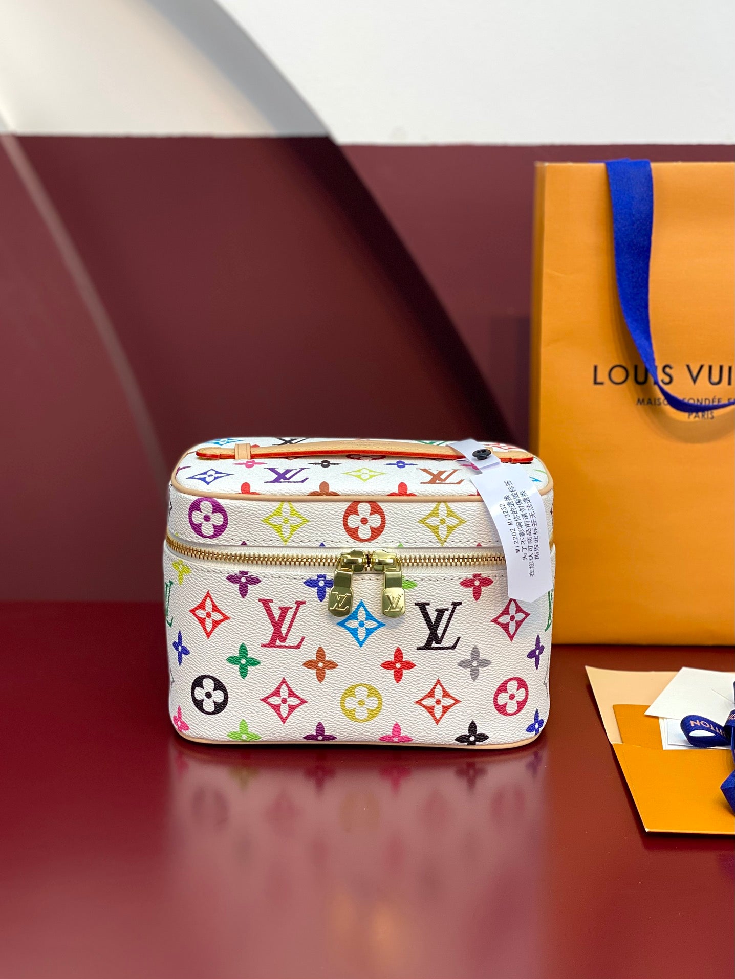 Multicolor Monogram Vanity Bag – Luxury Mini Handbag with Top Handle