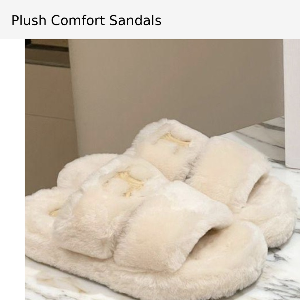 Soft Luxe Plush Slide Sandals