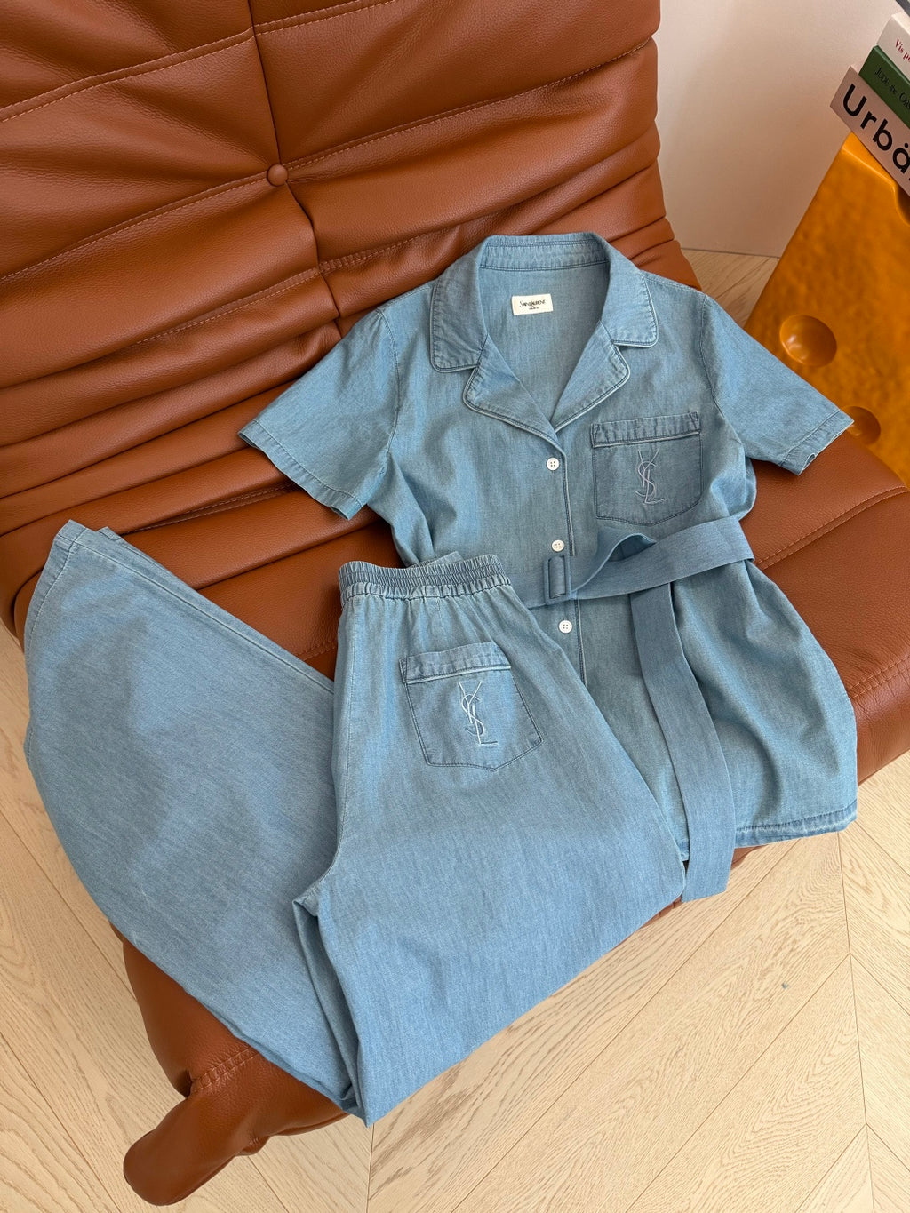 Chic Denim Lounge Set